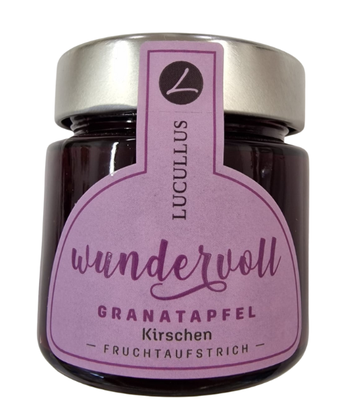 Fruchtaufstrich mit Granatapfel, Kirsche und Acerola